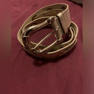 ✨⚡️💥Michael Kors Women's Belt With Signature Metallic Gold- Women's Grommet Belt